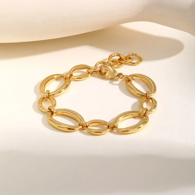 Pulsera de esolabones en diferentes tamaños. Acero inoxidable.