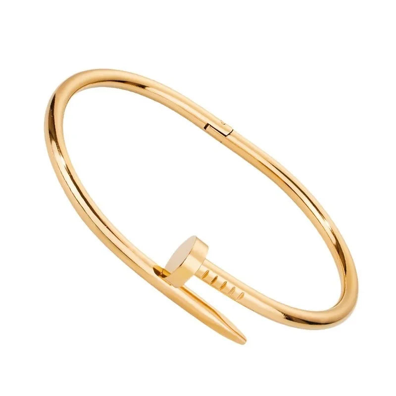 H19 - Pulso tornillo. Color dorado. Acero inoxidable.