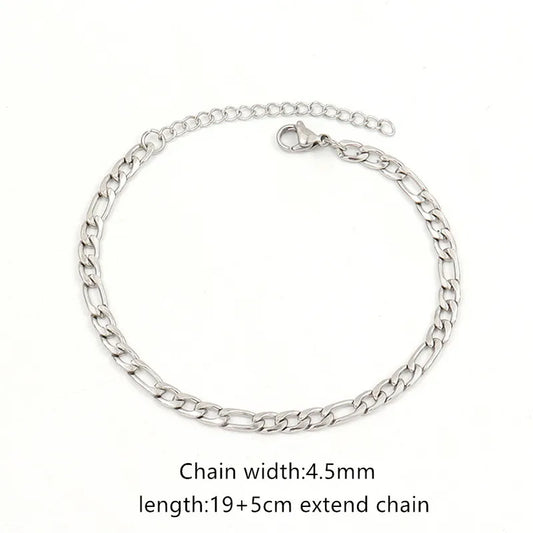 Pulsera cadena tipo Cartier. Color plateado. Acero inoxidable.