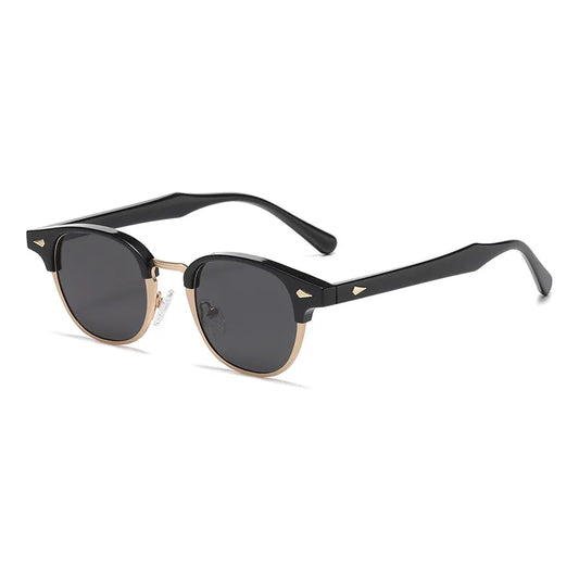 Lentes para sol. Armazón dorado con negro 6.