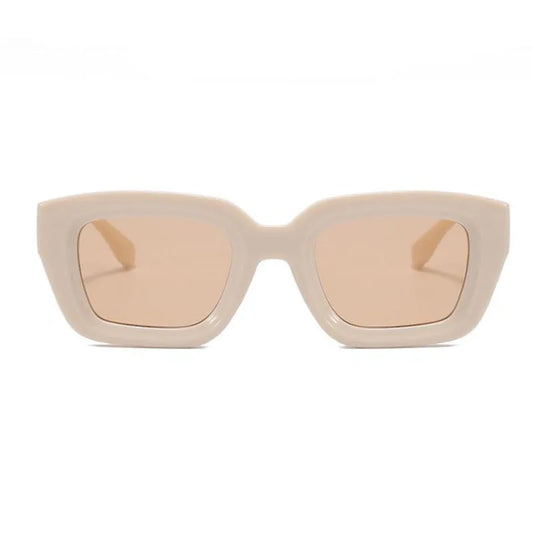 Lentes para sol. Armazón color hueso.