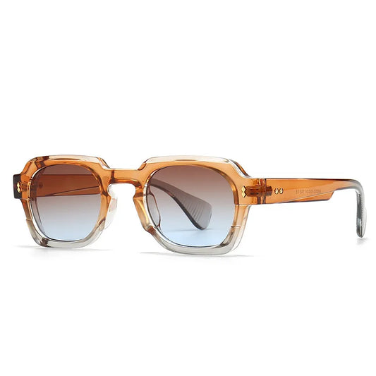 Lentes para sol. Armazón café claro.